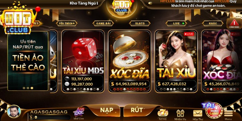 Xóc đĩa Hitclub có lượng truy cập khủng mỗi ngày